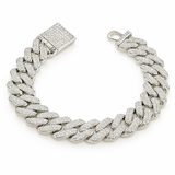 Pulseira Ice Cravejada Prong Alaska Joias