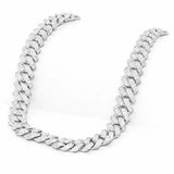Corrente Cravejada Ice Prong 12mm Alaska Joias