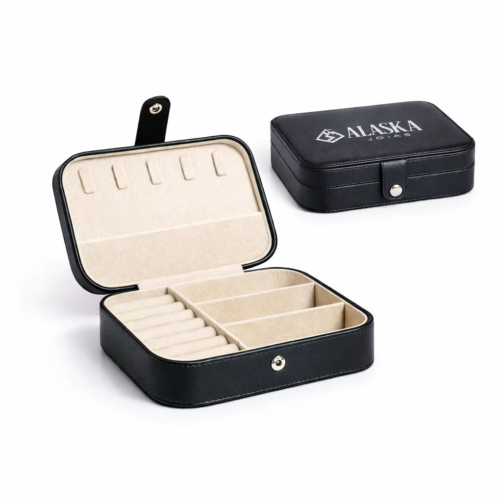 Porta Joias, Premium, Couro, Sintético, Alaska Joias