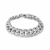 Pulseira Cuban Ice Cravejada Alaska Joias
