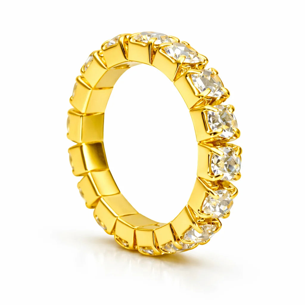 Anel, Riviera, Aro, Simples, Cravejado, Ice, Prata, Ouro, Ajustável, Alaska Joias